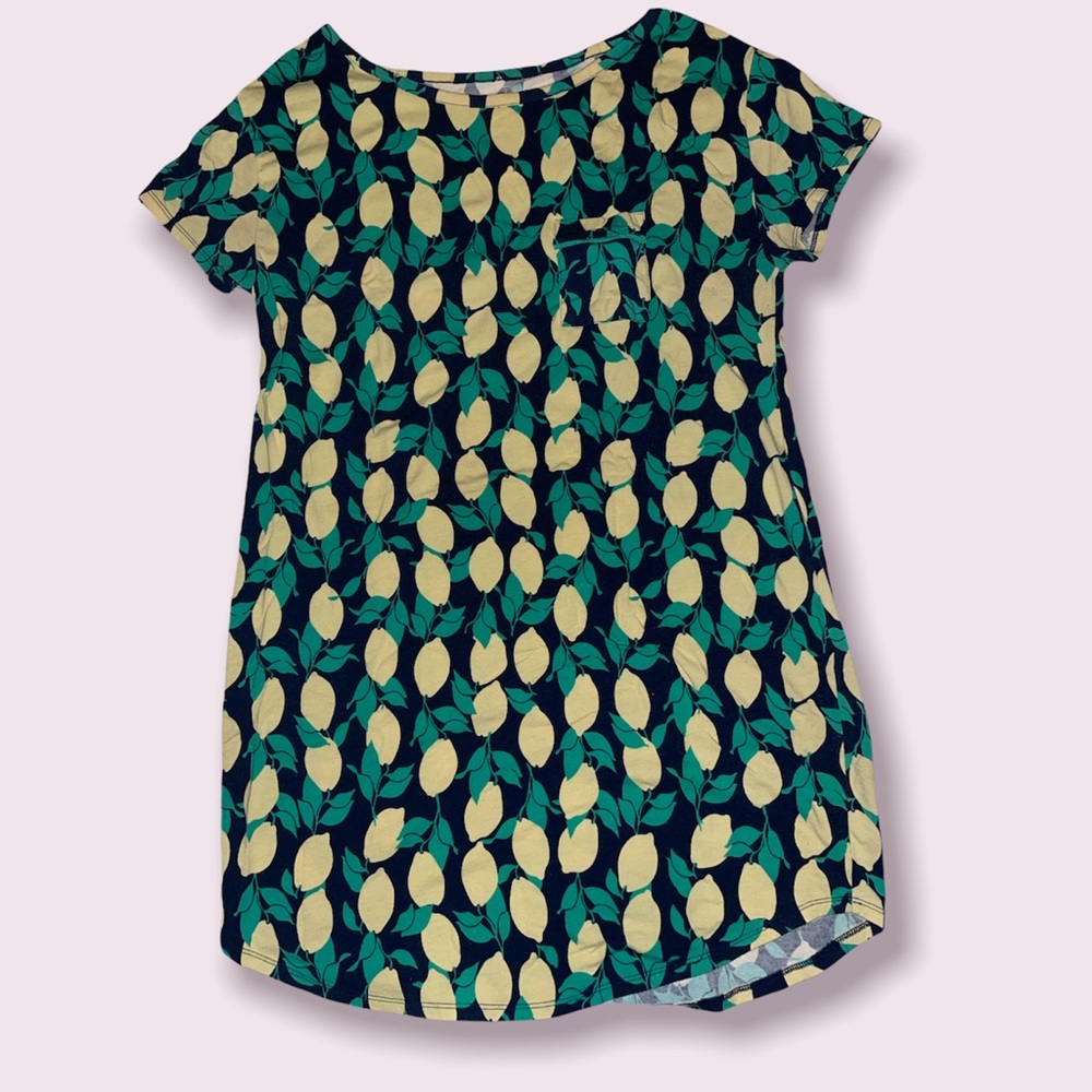 Sleepwear - shirt dress with lemons